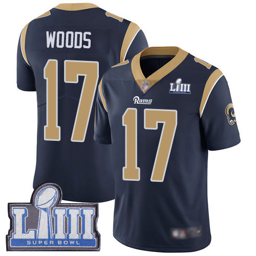 Los Angeles Rams Limited Navy Blue Men Robert Woods Home Jersey NFL Football 17 Super Bowl LIII Bound Vapor Untouchable